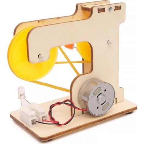 Hand generator Wooden DIY Technology Model Building Kit Puzzle hand make power generation Educational Stem toys for Children