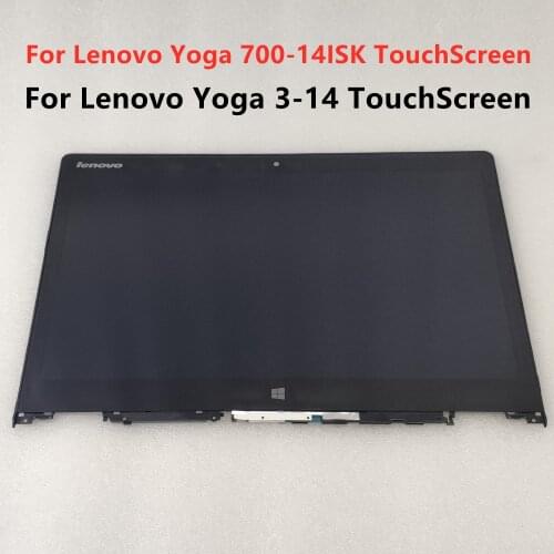 Replacement 5D10H35588 LCD ASSEMBLIES For Lenovo Yoga 3 14 Yoga 700 14isk LCD Display Touch Screen Assembly