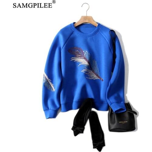 Winter Clothes Women 2021 Casual Oversized Sweatshirt Cotton Full Sleeve Print Pullovers O-neck Autumn Sweatshirts For Woman 4XL