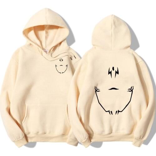 Anime Jujutsu Kaisen Printed Hoodie Spring Autum Loogt-sleeved Harajuku Cross Harajuku Ryomen Sukuna Sportswear Hoodie Men Top