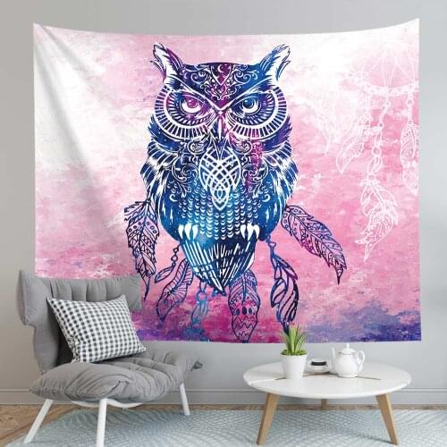 Psychedelic Animals Scorpion Tapestry Wall Hanging Wall Carpet Wall Tapestry Wall Cloth Tapestries Hippie Owl Elephant Tapestry