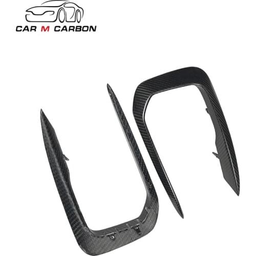 1 series F20/F21 M-POWER (FACELIFT) dry carbon fiber material fog light cover fit for F20 F21 front bumper lip splitter cover