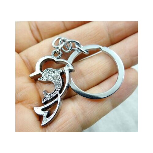 1Pcs wholesale Alloy key dolphin carving key chain car pendant Accessories key chain free shipping p48