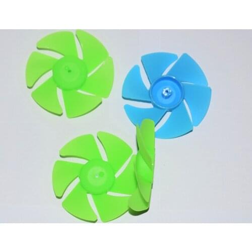 10/100pcs OD 50mm/2mm hole/6-blade propeller/plastic blades/Toy part/DIY Technology model parts/baby toys for children