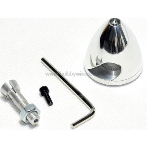 2 slot Aluminum Spinner 38mm /1.5in for 3.17mm shaft motor propeller RC Electric Model Airplane