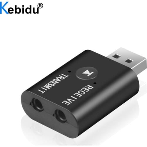 2 in1 bluetooth 5.0 Audio Receiver Transmitter Wireless Adapter Mini 3.5mm AUX Stereo Bluetooth Transmitter For TV PC Car