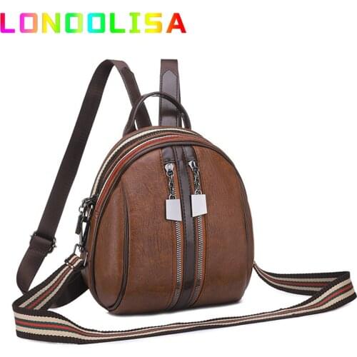 2021 Backpack Small Casual Women Bagpack Multifunctional Shoulder Crossbody Bags Female Travel Leisure Back Pack Mini School Bag