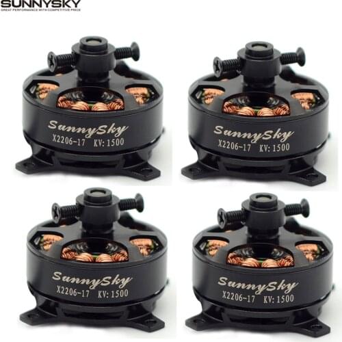 4pcs/lot Sunnysky X2206 1500KV 1900KV Outrunner Brushless Motor 2206 for RC Quadcopter Multicopter
