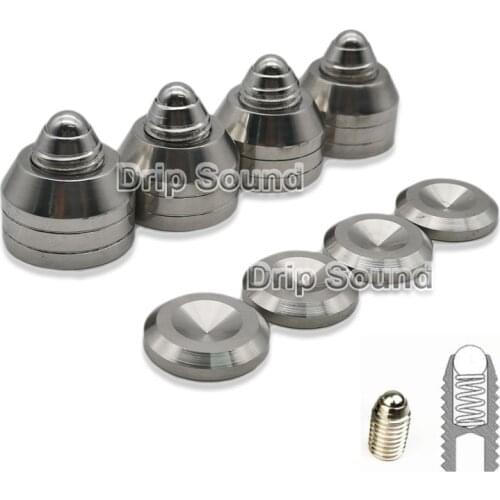 4PCS 30x32mm 304SS Three Suspension type Speaker Spike Amplifier Adjustable Shockproof Bead Isolation Stand Feet Base Pad