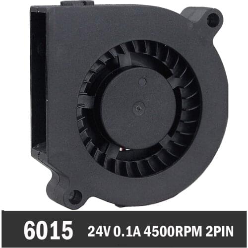 5pcs Gdstime 24V 60mm 6cm 60mm x 15mm DC Brushless Turbine Blower Cooling Fan 6015 2PIN Sleeve Bearing Centrifugal Blower Fan