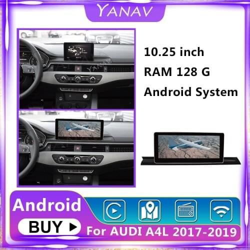 Android Car Radio For Audi A4L 2017-2019 low Version Multimedia Player Auto Head Unit GPS Navigation Stereo Receiver 10.25Inch