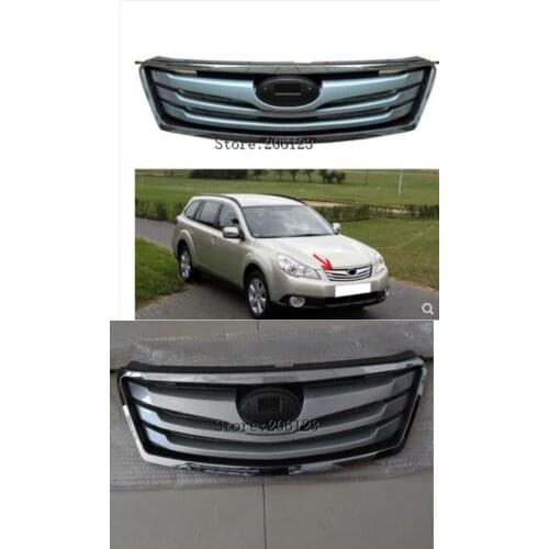 Car avant Grill Grille cas avec une bande pour For Subaru Forester 2009-2012 Send with LOGO