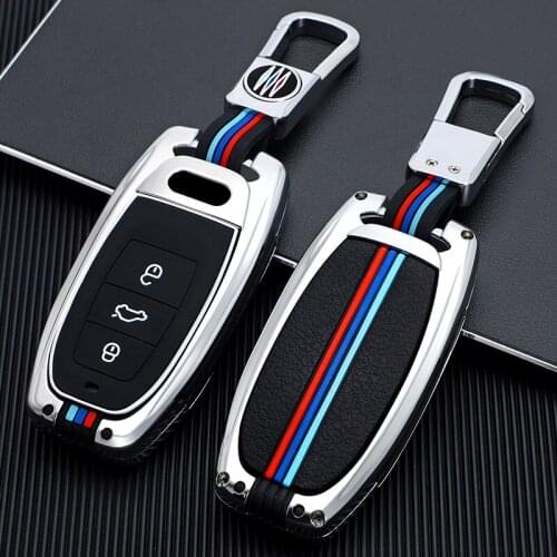 Car Key Case Cover Keychain For Audi B6 B7 B8 A4 A5 A6 A7 A8 Q5 Q7 R8 TT S5 S6 S7 S8 Remote Key Holder Shell Protection