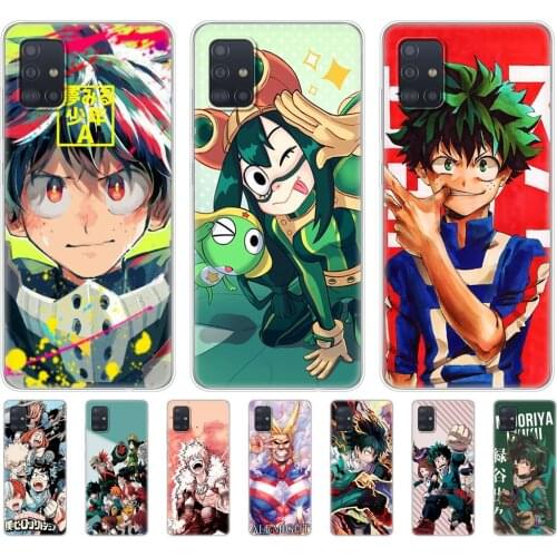 Case For samsung galaxy A31 A41 A51 A71 A01 A81 A91 A11 A30S A20S A21S A50S M11 M21 M31 M30S M40S Case My Hero Academia Anime