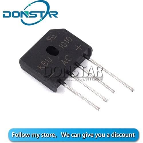 5PCS KBU1010 KBU-1010 10A 1000V diode bridge rectifier new and original IC