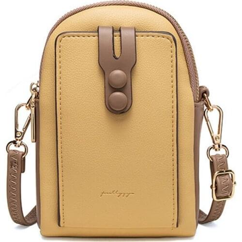 Flap Design Small PU Leather Crossbody Bag for Women 2021 Summer Branded Designer Shoulder Handbags Womens Trend Phone Wallets