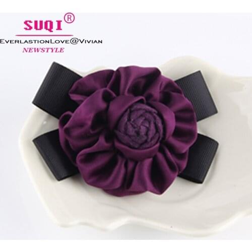 EndlessLove Vintage wool fabrcs camellia brooch hat wonams Banquet Costume dress accessories work silk brooches girl woman pins