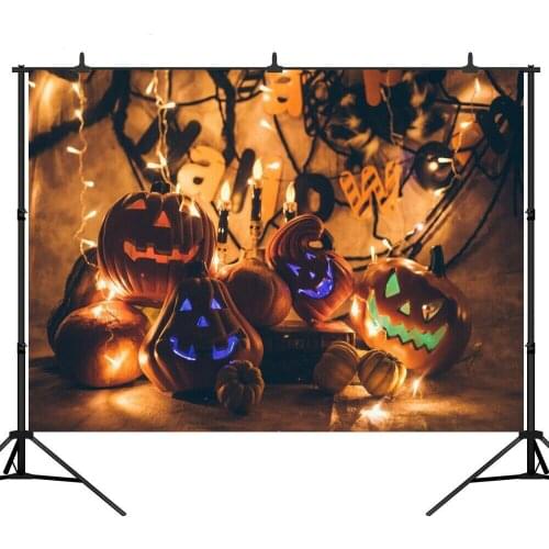 Pumpkin Lantern Halloween Photography Backdrops For Photography Party Background