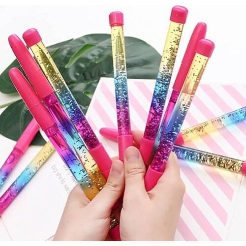 Gel Pens 1Pc Gel Ink Pen Fairy Wand Moving Liquid Shell Write School Supplies