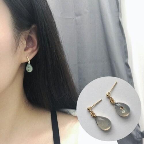 Classic Personality Simple Retro Dangle Earrings Teardrop Women Fashion Jewelry Accessory