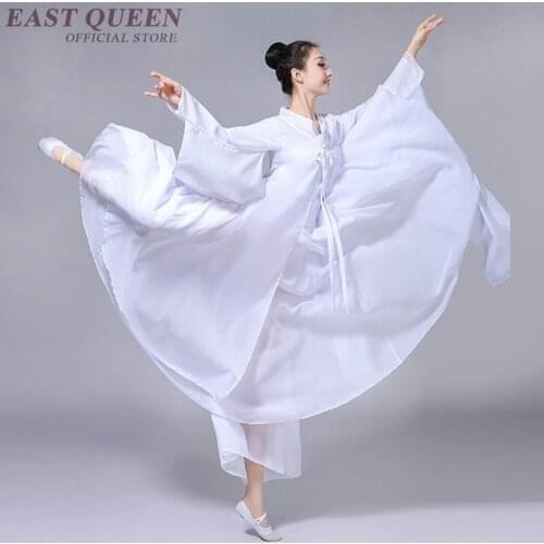 Chinese folk dance costume for woman clothing stage wear national ancient fan dance traditional Chinese dance costumes DD961