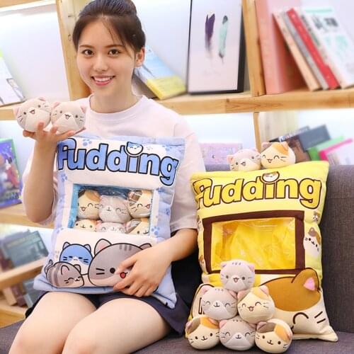 New Plush Mini Doll Cute Throw Pillow Stuffed Toys Snack Bag Doll Pillow Snack Doll Pillow Plush Toy Pudding Plush Toys #20