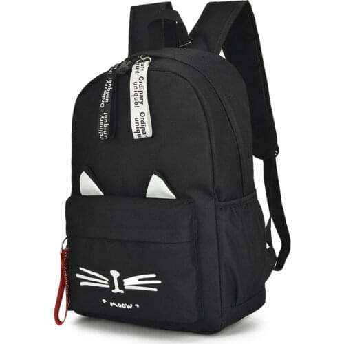 New Both Shoulders Girls Backpack Lovely Cat Ears Student Children School Bags For Boys Bag Kids Mochila Escolar Cartable Enfant