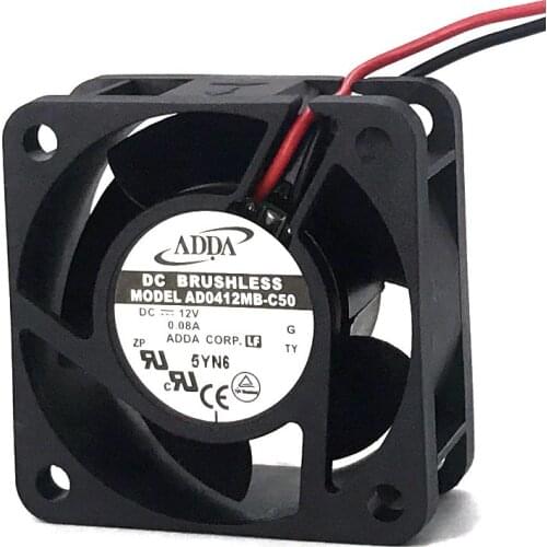 New original AD0412MB-C50 4cm 4020 12V 0.08A dual ball ultra-quiet chassis power switch cooling fan