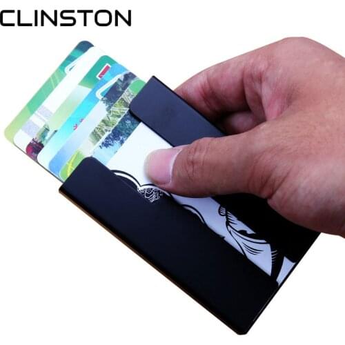 Simple Alloy ID Credit Card Holder Mens Thin Cards Holders Case Slim Wallet Cardholder for Men Women