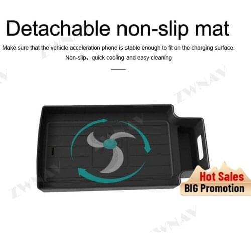 QI car Infrared Fast wireleess charger for Audi Q3 2016 2017 2018 Intelligent Infrared Fast Wireless Charging Car Phone Holder