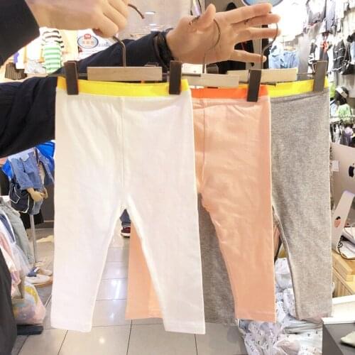 2020 childrens colorful elastic waistband comfortable wild leggings