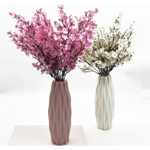 Silk Gypsophila Artificial Flowers Small Bunches 5 Forks 30CM Living Room Decoration Fake Plants for Home Wedding Decors
