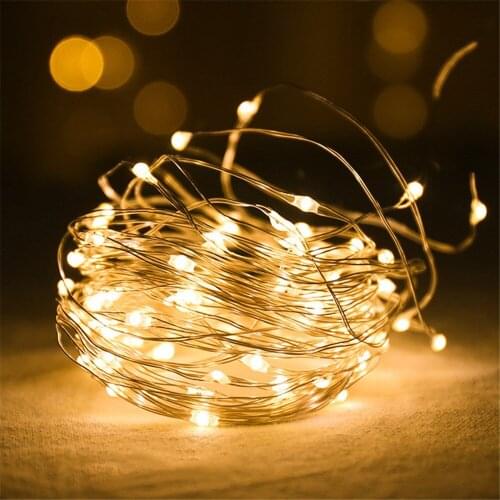 2m 20Leds Copper Wire LED String Light Holiday Light Chain Ball Wedding Festival Party Starry Light