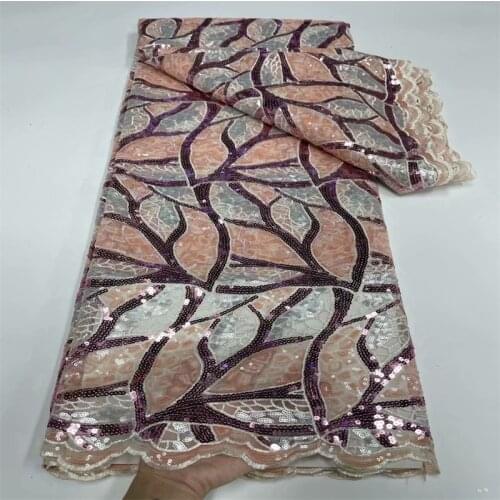 2021 Green Sequin Multicolor Lace Fabric Corel Color African Embroidery Sequence Nigerian French Party Latest Aso-ebi Tulle