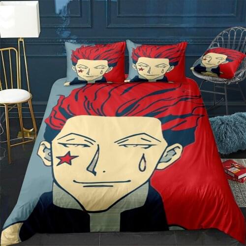 Hisoka Duvet Cover Comfortable Quilt Home Decora Design Universal Bedding Set Bedclothes+Pillowcase 3pcs