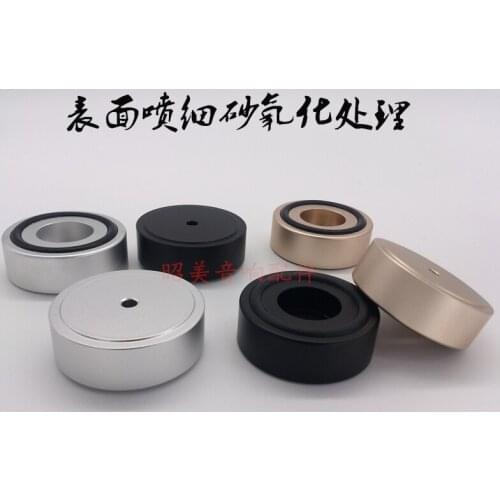 4pcs Aluminum Alloy diameter of 44 high 16 audio amplifier and speaker tripod feet foot shock cushioning mat B