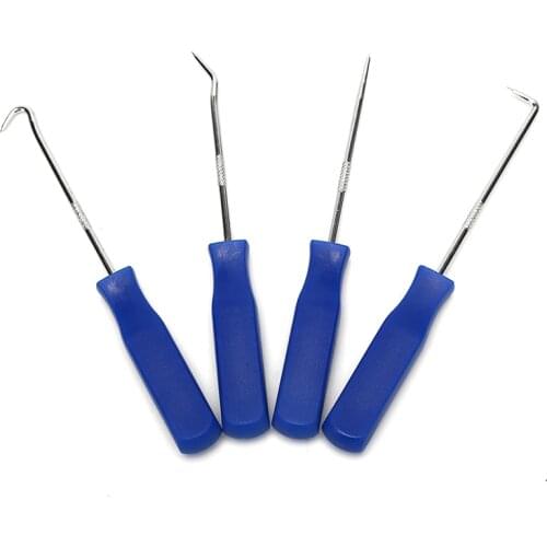 4Pcs O Ring Oil Seal Gasket Puller Remover Craft Hand Tool Durable Plastic Steel Automobile Car Pick & Hook Tools Set