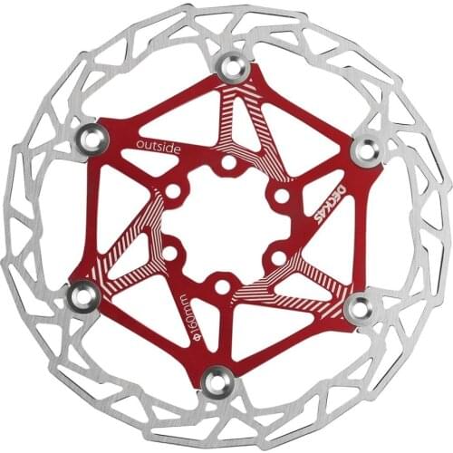 5 Color Ultra-light MTB Mountain Bike Brake Disc Float Floating Pads 160mm 6 Bolt Rotors Parts Brake Disc Cycling Accessories