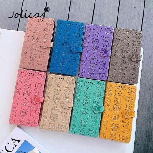 Cat And Dog Fitted Cases For ajax Samsung Note 10 Cellphone PU Leather Flip Case sFor Positivo Samsung Galaxy capinha Note 10