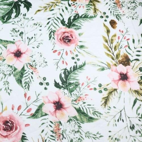 160cm*50cm Retro flower baby Cotton Fabric Cloth Sewing Quilting bedding apparel dress diy patchwork fabric infant cloth