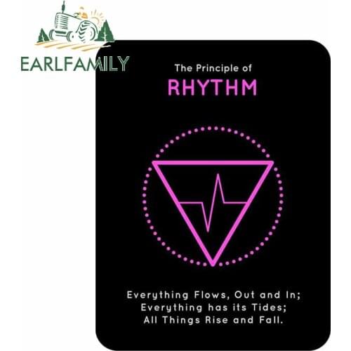 EARLFAMILY 13cm x 13cm for The Principle of Rhythm Shee Symbol Creative Car Stickers Bumper Car Wrap Vehicle VAN SUV Decal