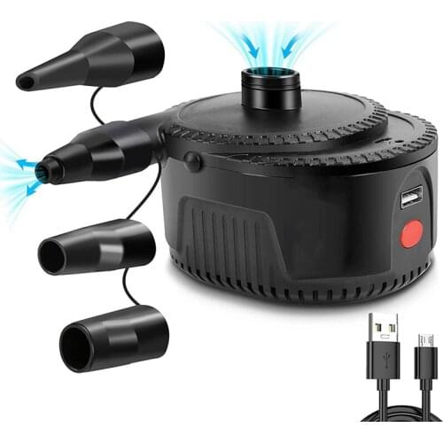 Electric Air Pump Cordless Rechargeable Portable Air Mattress Pump For Quick Inflate Deflate,Camping Inflatable Cushions