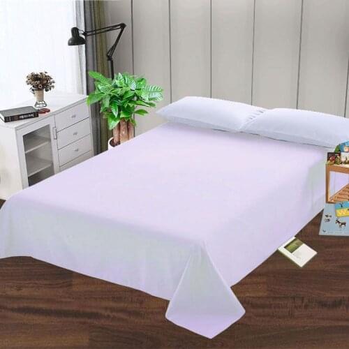 LAGMTA 1pc 100% Polyester Super Soft Flat Sheet Bedding Adults Solid Sheets Free Shopping Twin Full Queen King Size