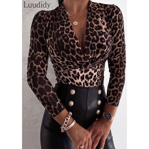 Luudidy Leopard Blouses