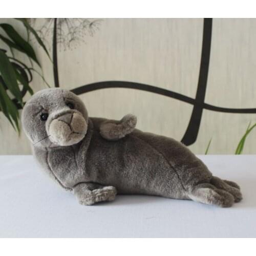 Soft Gray Seal Doll Toy Plush Toys For Children Holiday Gifts Prensent Cute