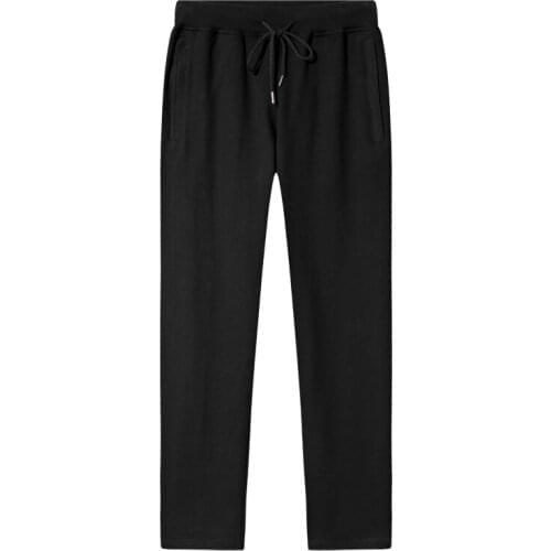 Autumn Winter Mens Casual Long Sweatpants Male Trousers Cotton Fleece Pants N0123