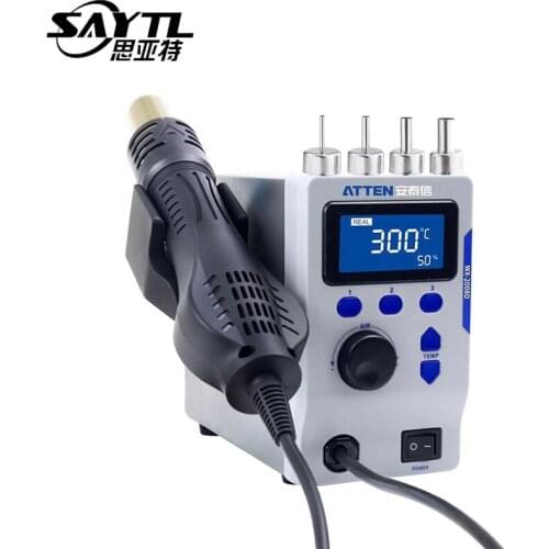 ATTEN WX-2008D 800W Hot Air Gun Digital Display BGA Rework Station Automatic Sleep Mobile Phone Repair Desoldering Station