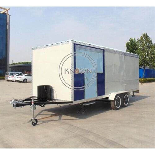Personal design mobile white beer juice bar food truck tralier shipment by 40ft whole container
