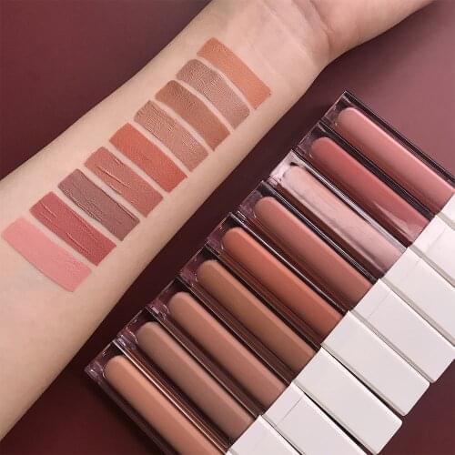 Lipstick Cosmetics Makeup Make Up Matte Long-lasting for Black Lip Gloss Liquid Free Shipping Items Women Red Beauty Health