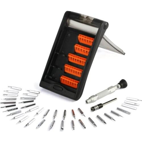 Professional Aluminium Alloy DIY Repair Tool Kit 38-IN-1 Magnetic Mini Screwdriver Set for Cellphone Computer Game Pad